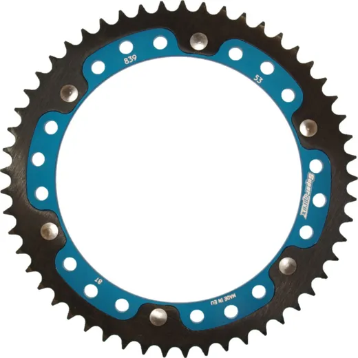 Stealth-Rear Sprocket / Chain Wheel Supersprox 428/53t blue