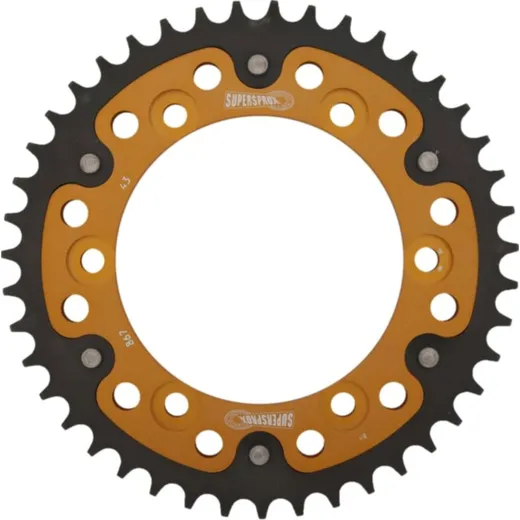Stealth-Rear Sprocket / Chain Wheel Supersprox 525/43t gold 12603S43