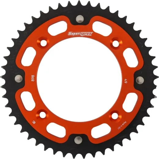 Stealth-Rear Sprocket / Chain Wheel Supersprox 428/49t orange