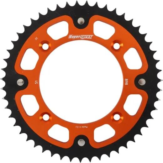 Stealth-Rear Sprocket / Chain Wheel Supersprox 428/51t orange