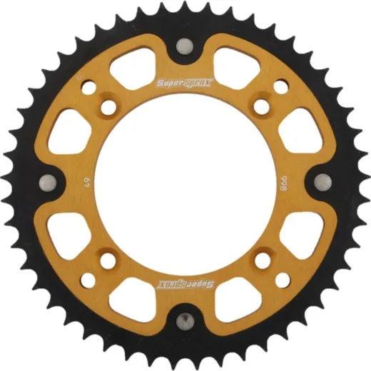 Stealth-Rear Sprocket / Chain Wheel Supersprox 428/49t gold