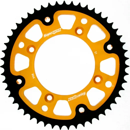Stealth-Rear Sprocket / Chain Wheel Supersprox 428/51t gold