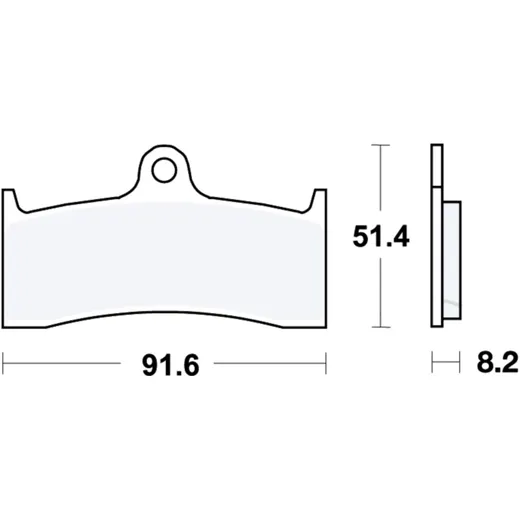 Brake pads sintered trq TRW for: MV Agusta F4, Brutale, Buell X1, M2, S1