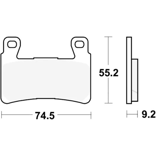 Brake pads pc TRW alternative: 7329741 for: Honda CBR, CB, VTR, Hyosung GT, ST, GD