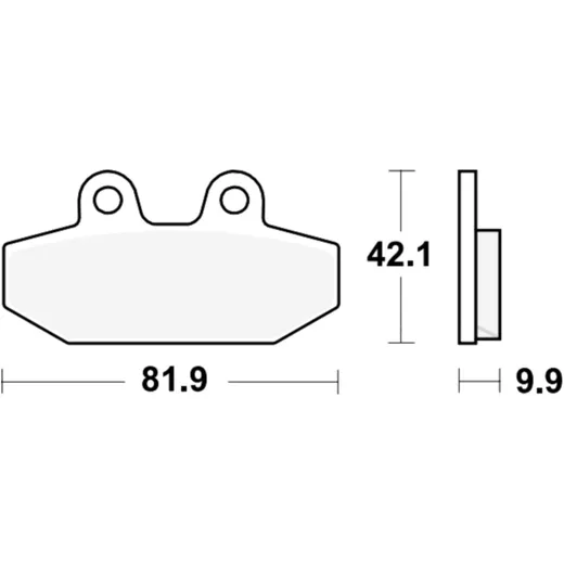 Bremsklotz Sinter für Motorräder TRW Alternative: 7370219