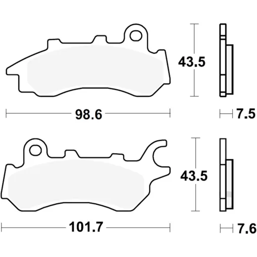 Brake pads standard TRW alternative: 7320130 for: Honda CB