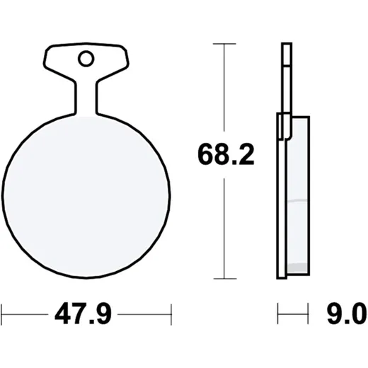 Bremsklotz Standard TRW für Motorräder 7871288