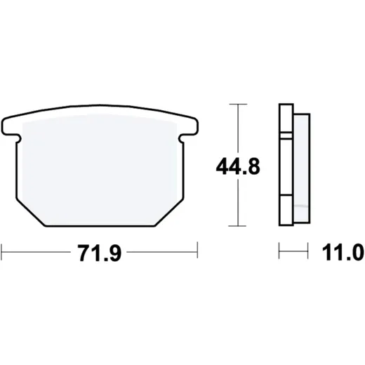 Bremsbeläge Standard TRW für Motorräder