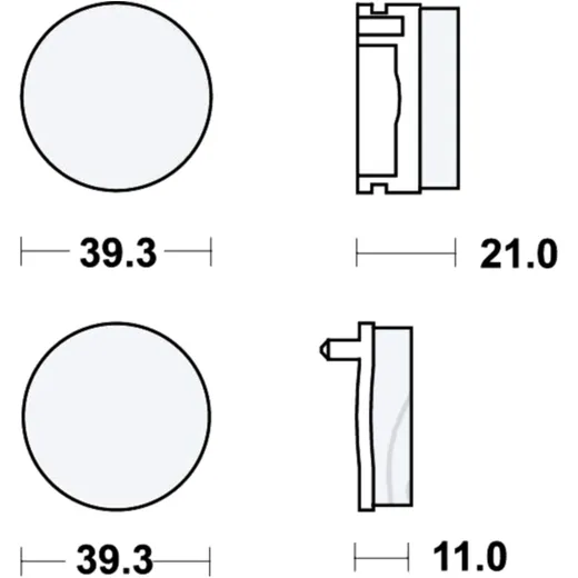 Brake pads std TRW altn 7326051 for: Honda CB