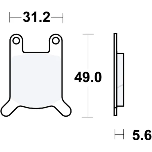Bremsklotz Standard TRW passend für: Hercules Ultra, K, RX - 9, Puch Cobra