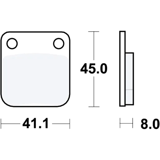Bremsklotz Standard TRW Alternative: 7326432 passend für: Yamaha YFM, YFZ, YFS