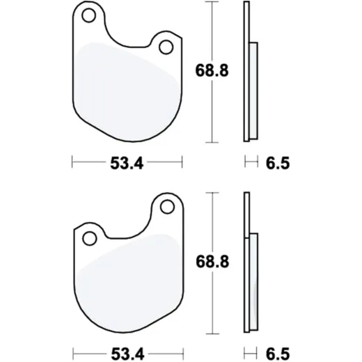 Bremsklotz Standard TRW für Motorräder 7872286