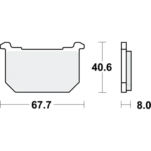 Bremsbeläge Bremsklotz Standard TRW MCB515