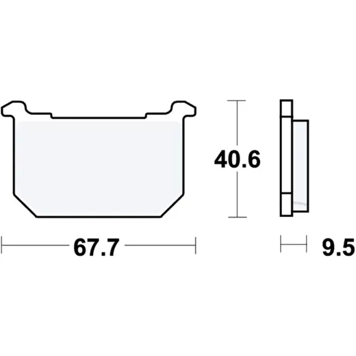 Brake pads std TRW altn 7326770 for: Kawasaki Z, ZXR, GT