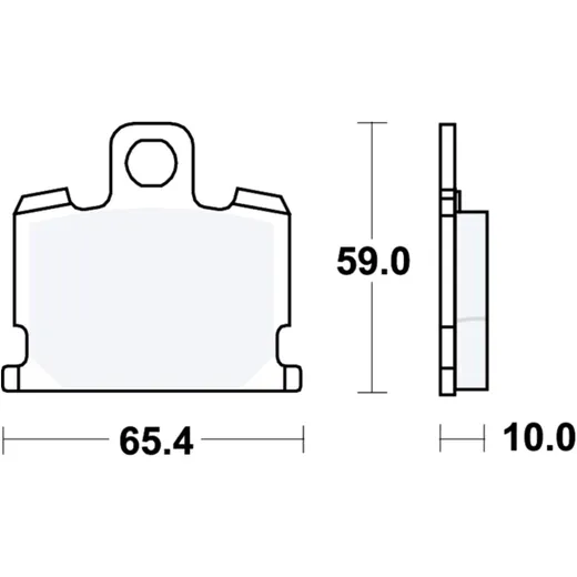 Bremsklotz Standard TRW Alternative: 7326796 passend für: Yamaha RD, RX