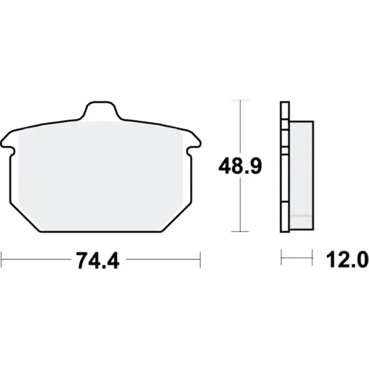 Brake pads std trw MCB527