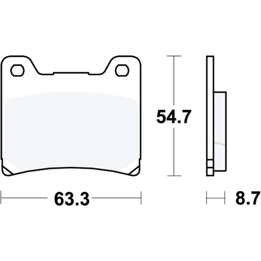 Brake pads sintered front sv TRW alternative: 7328560 for: Norton Rotary