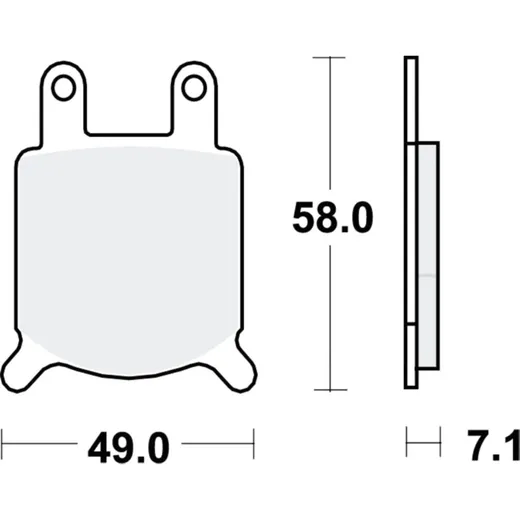 Bremsbeläge Bremsklotz Standard TRW MCB536