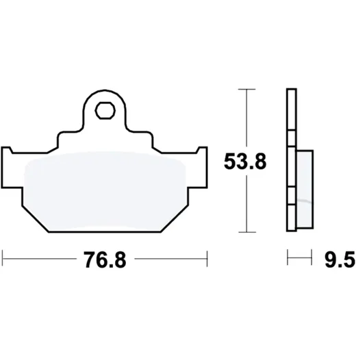Bremsklotz Standard TRW für Motorräder 7871254