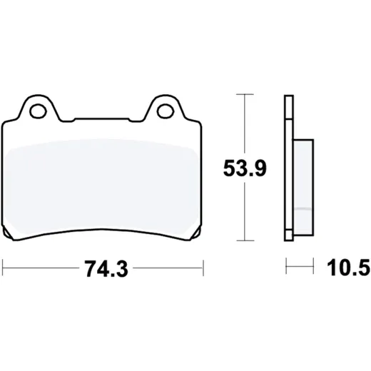 BRAKE PADS STD TRW for Motorcycles 7871809