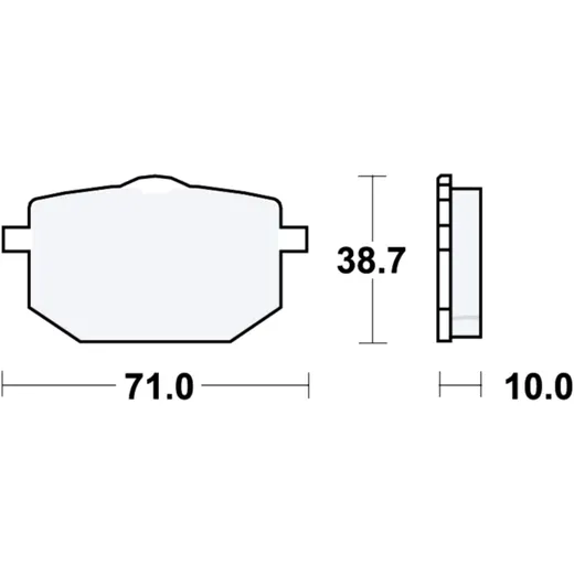 Bremsklötze Standard TRW für Motorräder 7871783