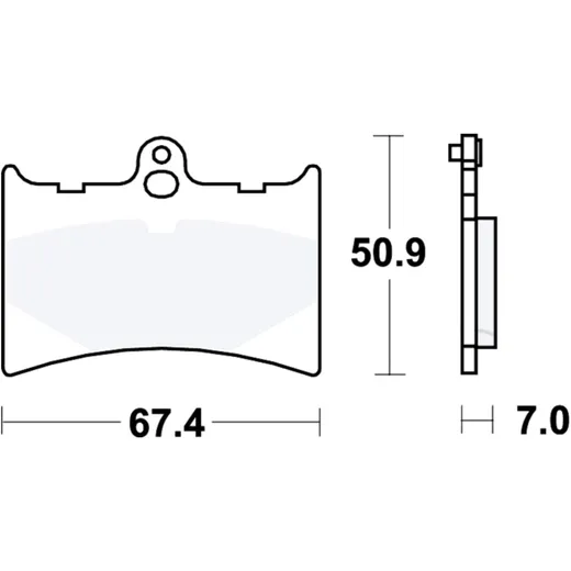 Bremsklotz Standard TRW Alternative: 7370729 passend für: Aprilia RS, AF1, Tuono