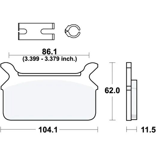 BRAKE PADS STANDARD for Motorcycles