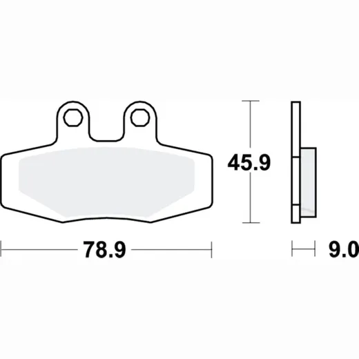 Brake pads std trw MCB592