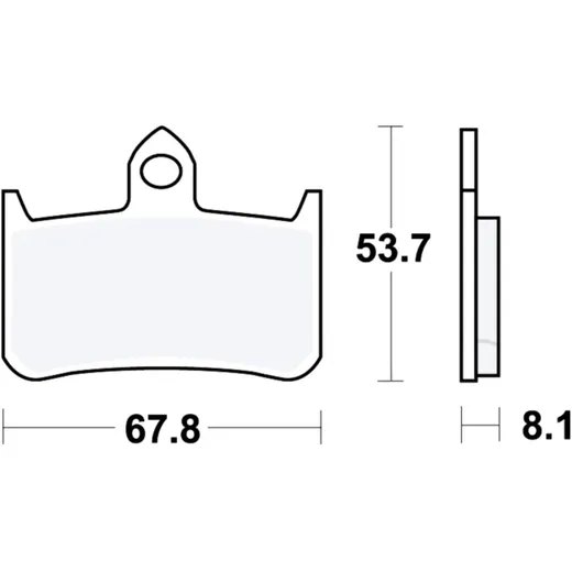Bremsklotz Carbon CRQ TRW passend für: Honda NSR, CB, VTR