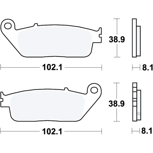 Bremsklotz Standard TRW Alternative: 7372378 passend für: Triumph Bonneville, Tiger, Street Triple