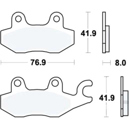 Bremsklotz Scooter TRW Alternative: 7378722 passend für: Triumph Trophy, Tiger, Daytona