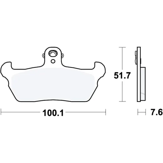 Brake pads std TRW altn 7374580 for: Cagiva W8, Supercity, W (16, 12), Aprilia Tuareg, RX
