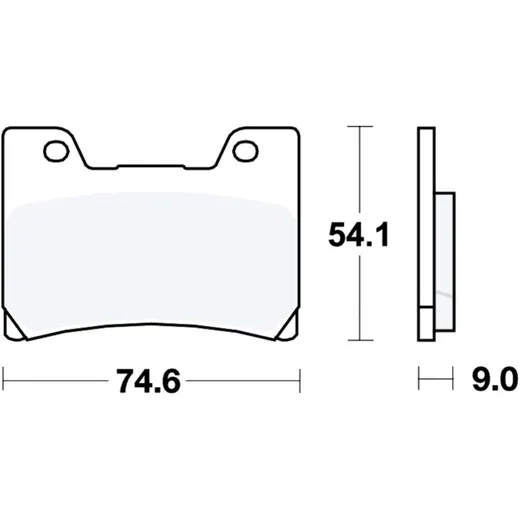 Bremsklotz Sinter für TRW 7873383
