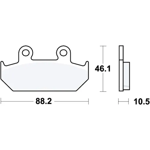 Bremsklotz Standard TRW Alternative: 7374390 passend für: Honda GL, NX, VT, XL