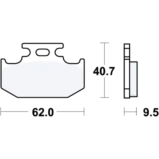 Bremsklotz Sinter SI TRW Alternative: 7377112 passend für: Kawasaki KX, KLX
