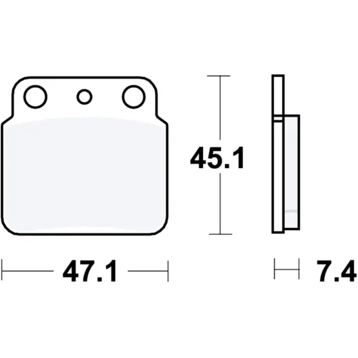 Bremsklotz Sinter SI TRW Alternative: 7320401 passend für: Suzuki LT - Z, LT - R, LT