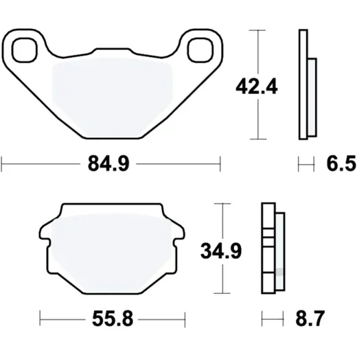Bremsklotz Standard TRW Alternative: 7320443 passend für: Aprilia Pegaso, MX, Tuareg