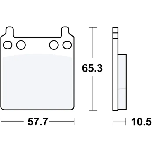 Brake pads std TRW altn 7326143 for: Honda GL, CB