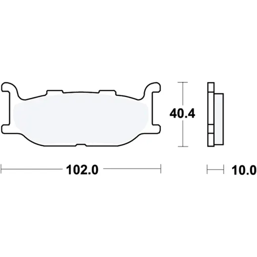 Bremsklotz Sinter vorne TRW Alternative: 7328974 passend für: SYM NH T, NH X
