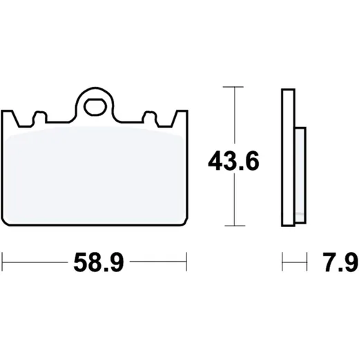 Brake pads std TRW altn 7376627 for: Kawasaki ZXR