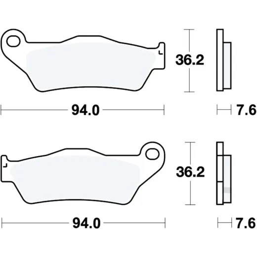 Bremsklotz Sinter hinten TRW Alternative: 7320526 passend für: Husqvarna TE, TC, WR, FE