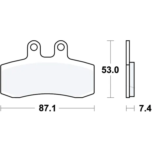 Brake pads std TRW altn 7379134 for: MZ/MUZ Baghira, Mastiff, SM, Aprilia Pegaso