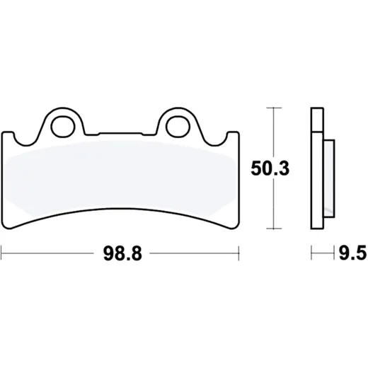 Bremsklotz Sinter vorne TRW Alternative: 7328826 passend für: Triumph Daytona