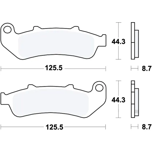 Brake pads sintered front sv TRW alternative: 7328990 for: Honda CBR