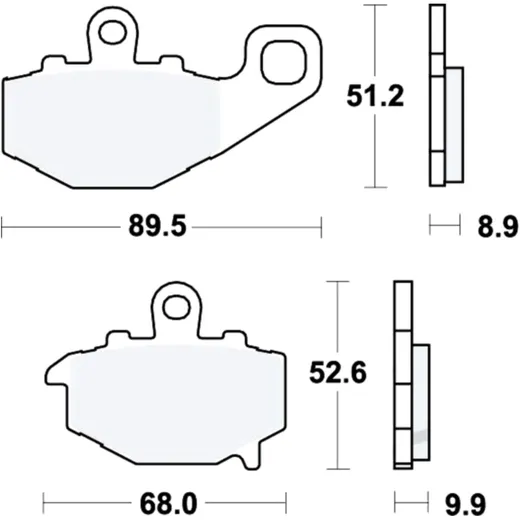 Bremsklotz Standard TRW Alternative: 7376536 passend für: Kawasaki Z, ZX - 6R, ER - 6F