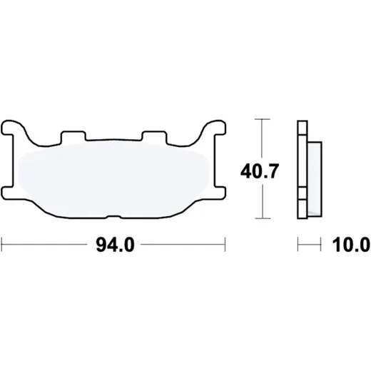 Bremsklotz Sinter Scooter TRW Alternative: 7322894 passend für: Yamaha YP, XP