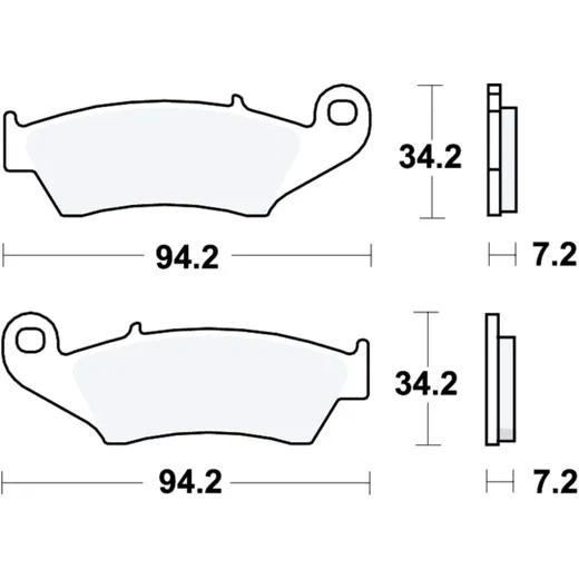 Bremsklotz Sinter SI TRW Alternative: 7377138 passend für: Honda CRF, XR, CR
