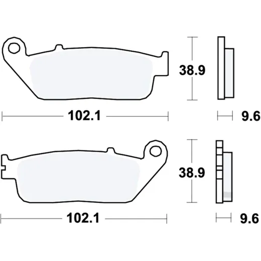 Bremsklotz Standard TRW Alternative: 7377040 passend für: Honda VT, NC, CB, SH