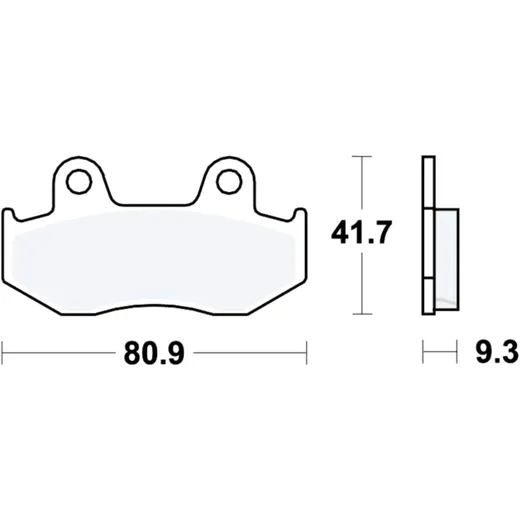 Brake pads scooter sintered srm TRW altn 7323017 for: Honda SH, NES, PES