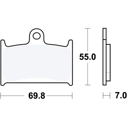 Bremsklotz Standard TRW für Motorräder 7873243